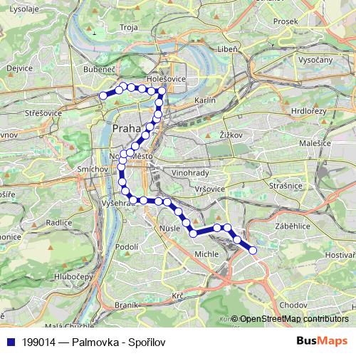 199014 tram Line Map