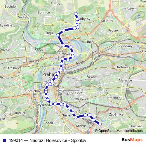199014 tram Line Map