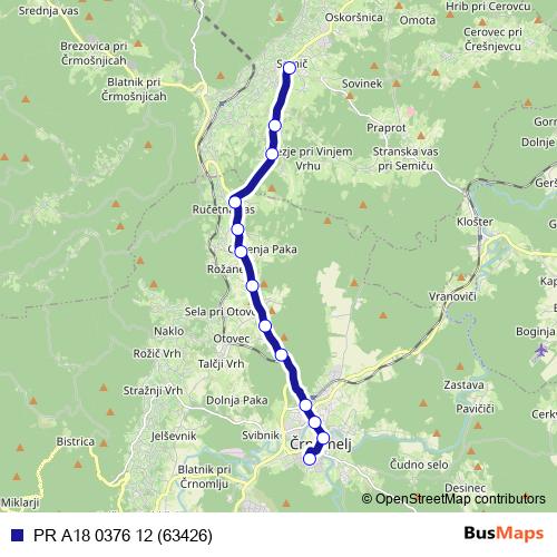 PR A18 0376 12 (63426) bus Line Map