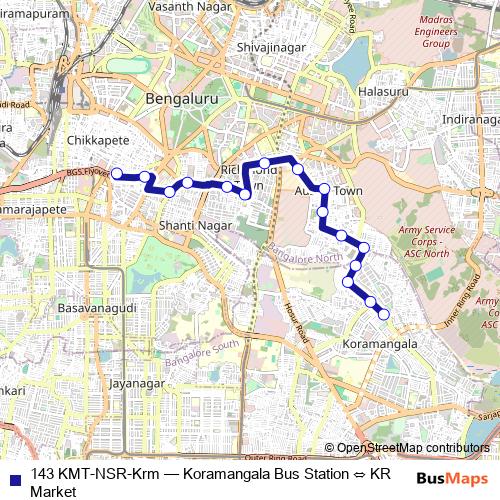 143 KMT-NSR-Krm bus Line Map