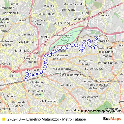 2762-10 bus Line Map