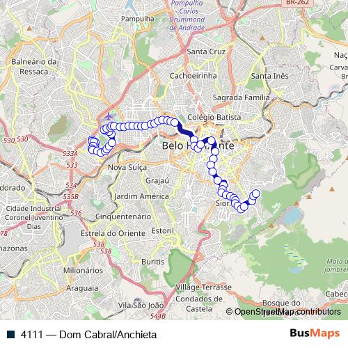 4111 bus Line Map