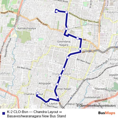 K-2 CLO-Bsn bus Line Map