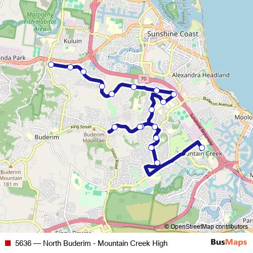 5636 bus Line Map