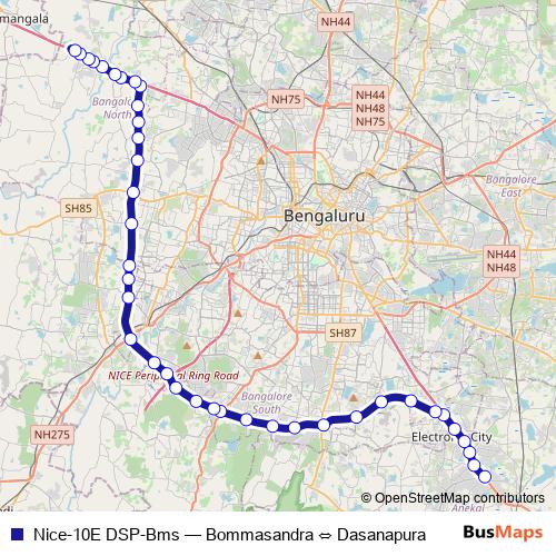 Nice-10E DSP-Bms bus Line Map
