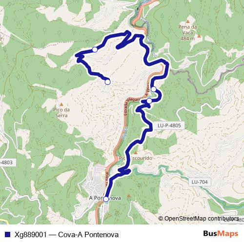 Xg889001 bus Line Map