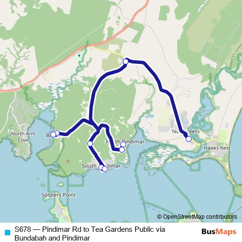 S678 bus Line Map