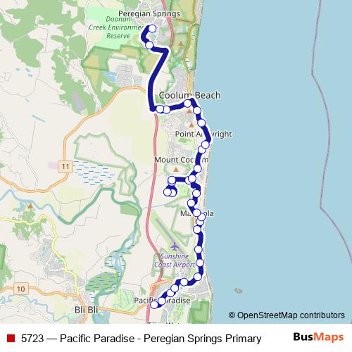 5723 bus Line Map