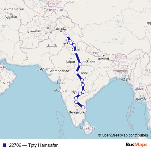 22706 rail Line Map