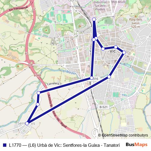 L1770 bus Line Map