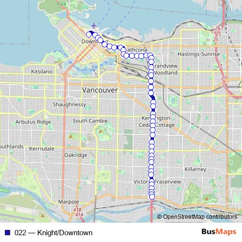 022 bus Line Map