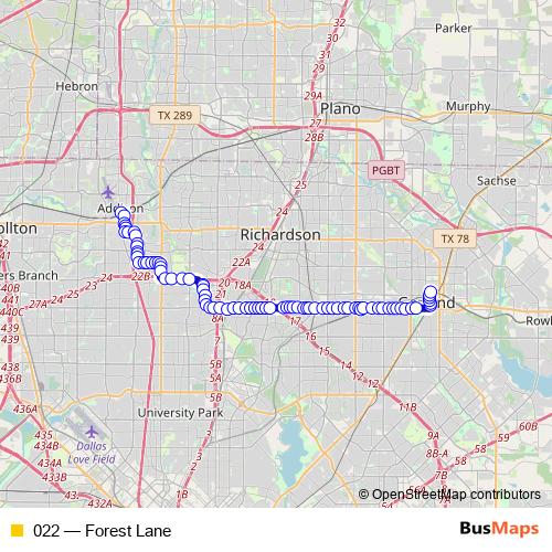 022 bus Line Map
