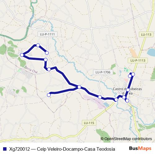 Xg720012 bus Line Map