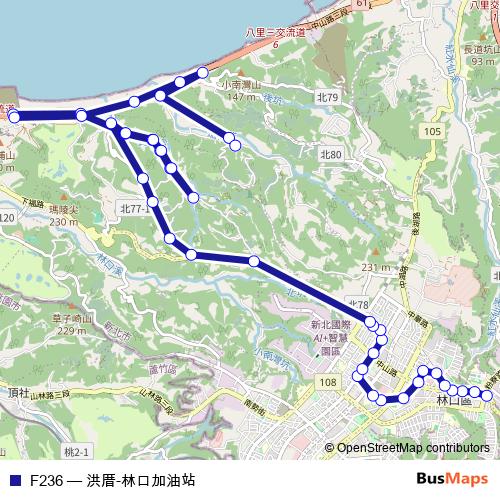 F236 bus Line Map