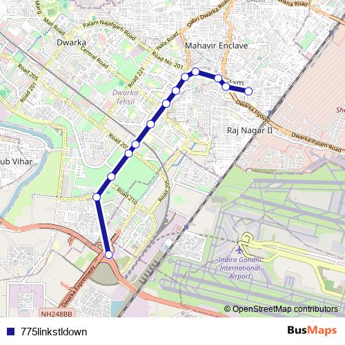 775linkstldown bus Line Map