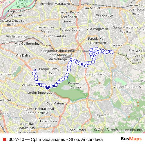 3027-10 bus Line Map