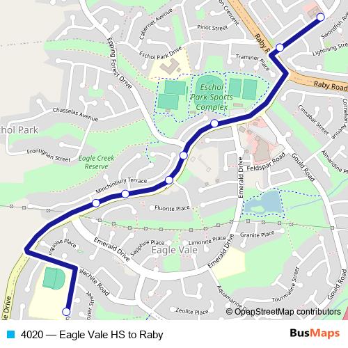 4020 bus Line Map