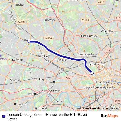 London Underground metro Line Map