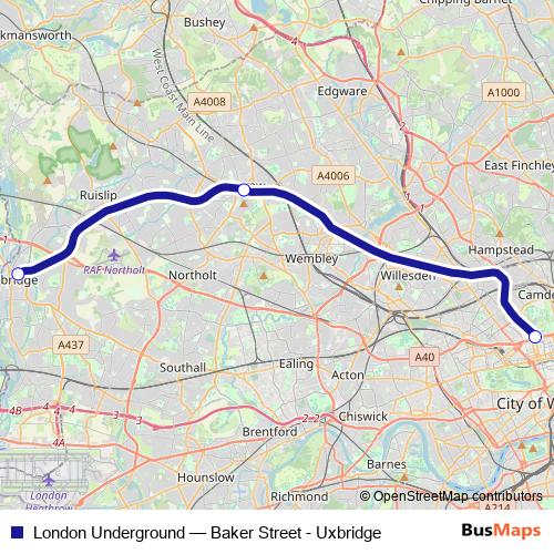London Underground metro Line Map