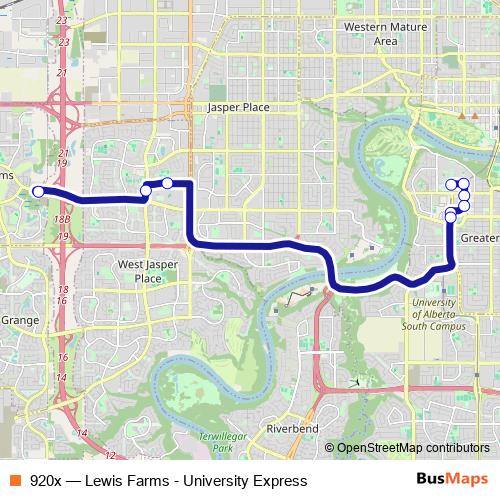 920x bus Line Map
