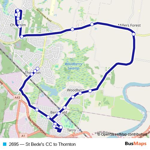 2695 bus Line Map