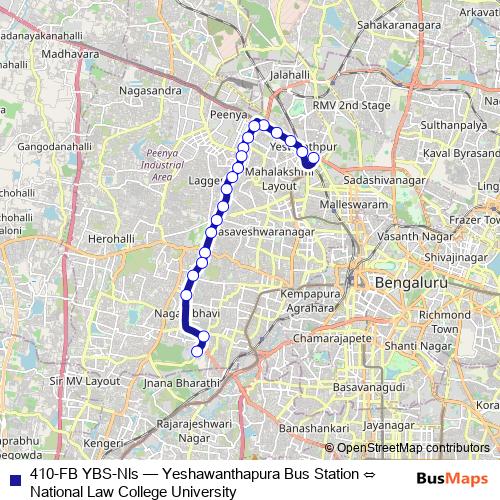 410-FB YBS-Nls bus Line Map