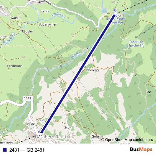 2481 cable-car Line Map