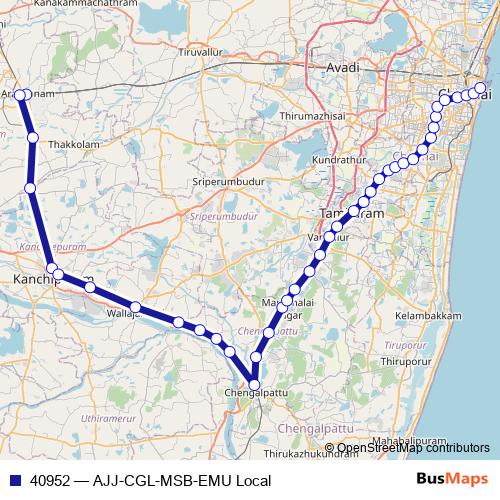 40952 rail Line Map