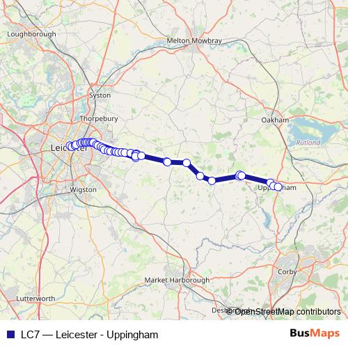 LC7 bus Line Map