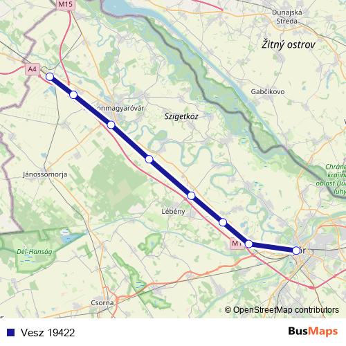 Vesz 19422 rail Line Map