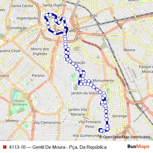 4113-10 bus Line Map