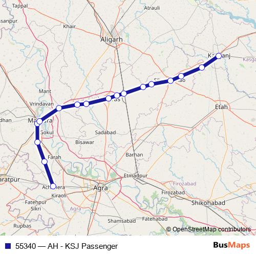55340 rail Line Map