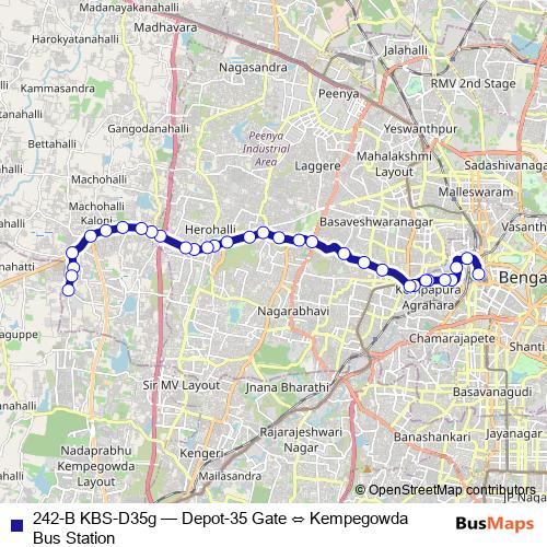 242-B KBS-D35g bus Line Map