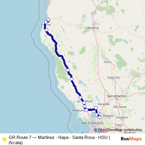 GR Route 7 bus Line Map