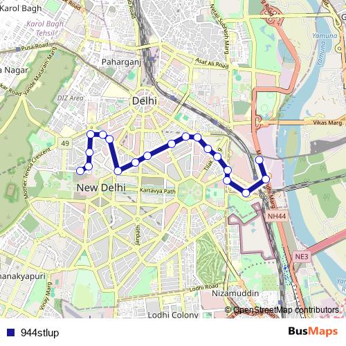 944stlup bus Line Map