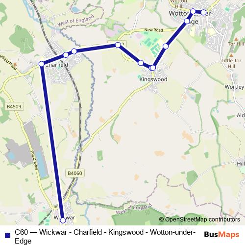 C60 bus Line Map