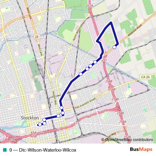 9 bus Line Map