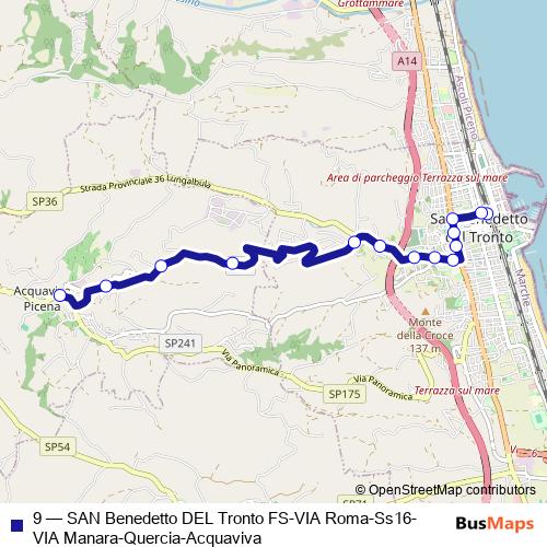 9 bus Line Map