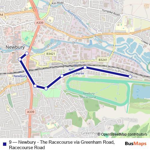 9 bus Line Map