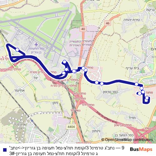 9 bus Line Map