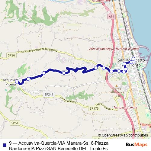 9 bus Line Map