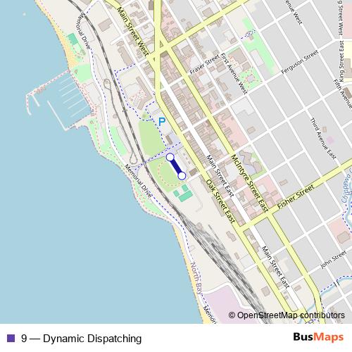 9 bus Line Map