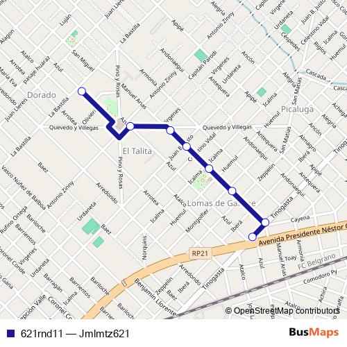 621rnd11 bus Line Map