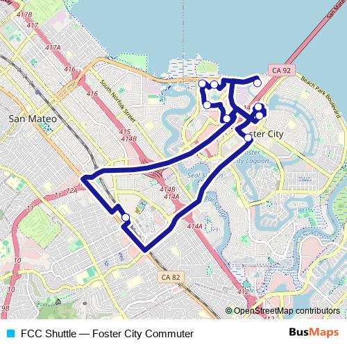 FCC Shuttle bus Line Map
