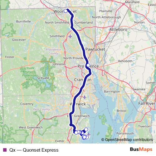 Qx bus Line Map