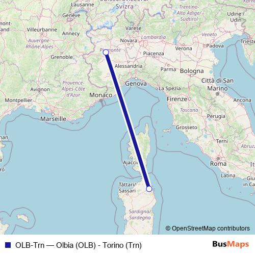 OLB-Trn air Line Map