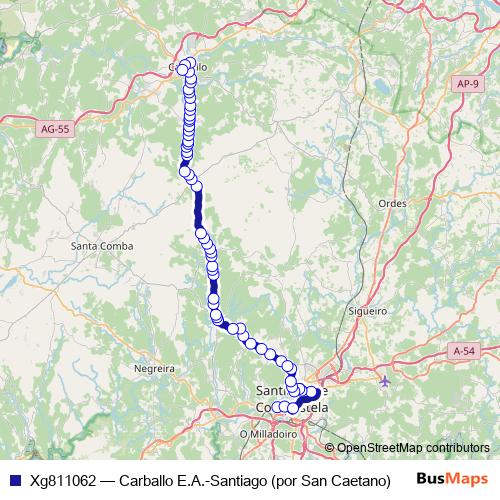 Xg811062 bus Line Map
