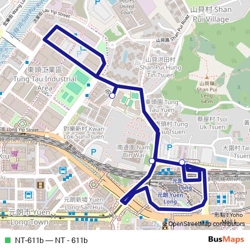 NT-611b bus Line Map
