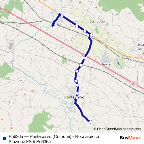 Po636a bus Line Map