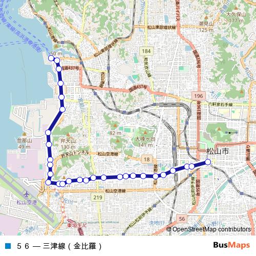 ５６ bus Line Map
